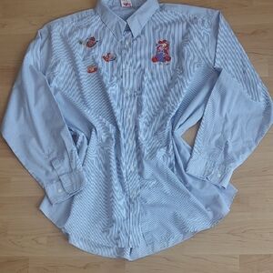 Red Hat Society Purple Pin Stripe Shirt